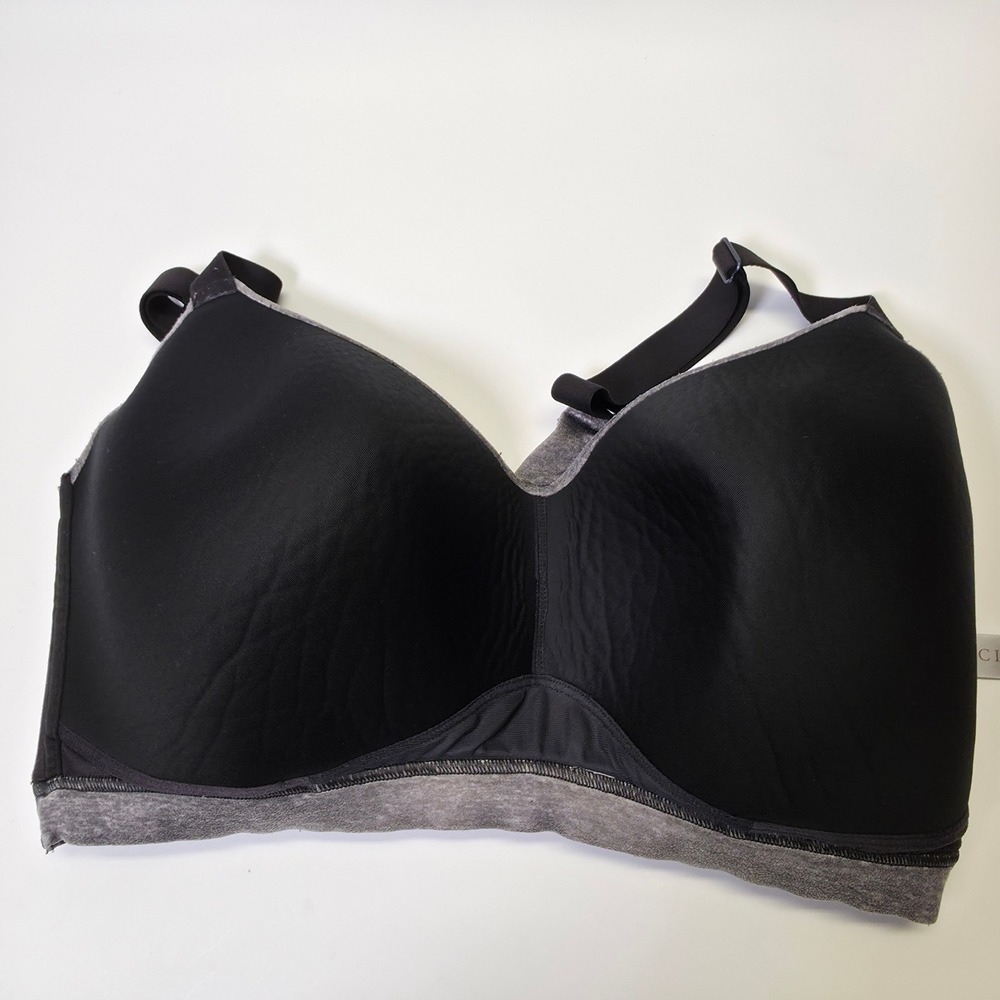 Cacique Modern Lightly Lined Lounge Bra 38F/40F Lot of 2 Gray Padded Discontinue - Picture 13 of 16